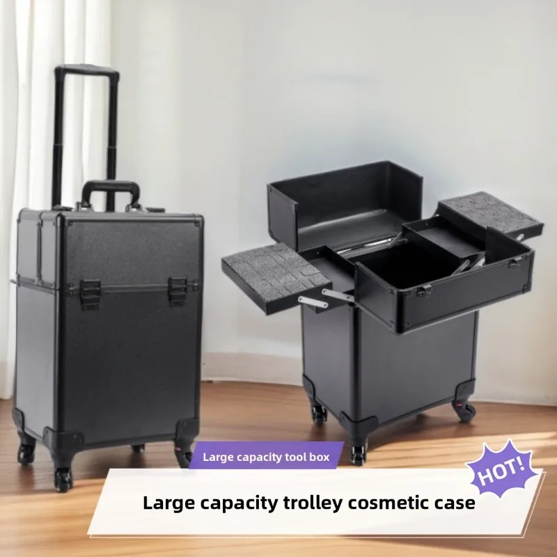 Luggage - Valigia cosmetica con scomparti a scomparsa,
